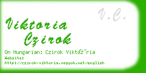 viktoria czirok business card